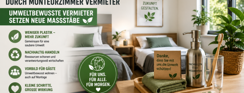 Monteurzimmer Plastikvermeidung